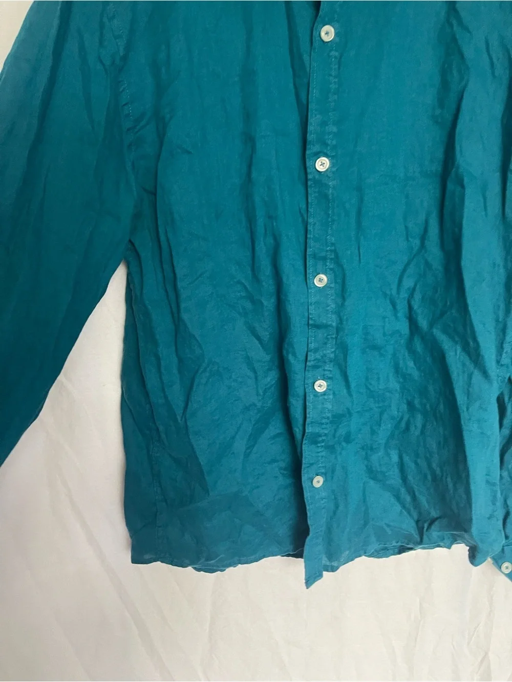GALERIES LAFAYETTE 100% Linen Button-Down Shirt Men's Size XL Vacation Classic